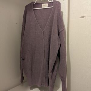 Aritzia Wilfred Free Relaxed V Neck Sweater